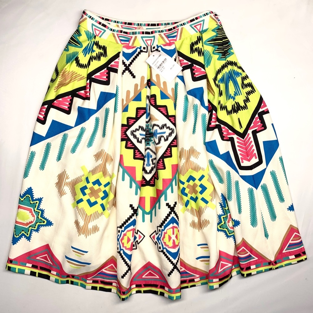 Anthropologie Champagne & Strawberry Skirt